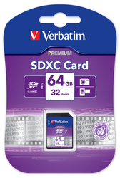 Verbatim Premium SDXC 64ГБ Клас 10 U1 UHS-I