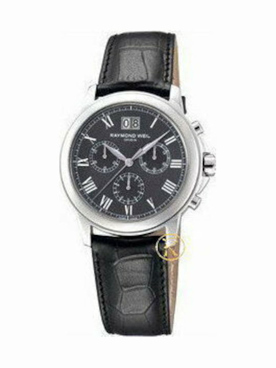 Raymond Weil Men's Watch Battery with Black Leather Strap