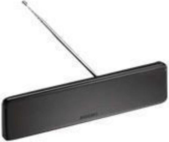 Philips SDV5225 Εσωτερική Κεραία Τηλεόρασης (απαιτεί τροφοδοσία) σε Μαύρο Χρώμα Σύνδεση με Ομοαξονικό (Coaxial) Καλώδιο