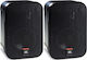 JBL Passive On-wall Speakers 50W with Bluetooth Control One (Pair) 15.5x13.9x22.8cm in Black Color