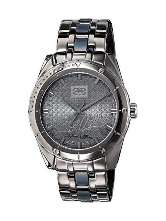 Marc Ecko Ανδρικό Ρολόι 45mm Μπαταρίας με Μαύρο Μεταλλικό Μπρασελέ