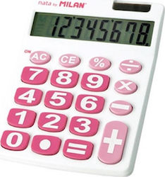 Milan Calculator 8 Digits in White Color