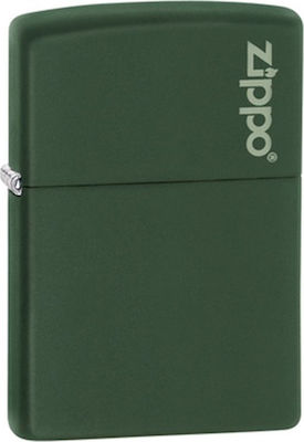 Zippo Αναπτήρας Λαδιού Αντιανεμικός Green Matte Classic Logo