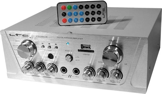 LTC Audio Karaoke Amplifier ATM-2000USB-BT in Silver Color