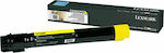 Lexmark C950X2YG Γνήσιο Toner Laser Εκτυπωτή Κίτρινο High Yield Extra High Yield 22000 Σελίδων