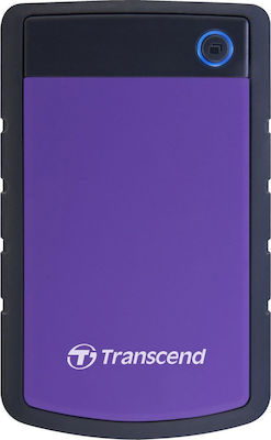 Transcend StoreJet 25H3P USB 3.0 External 2.5" HDD 1TB Purple