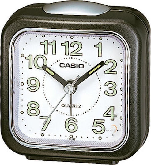 Casio Ceas De Masă Cu Indicatori Din Plastic Cu Ceas Deșteptător Negru TQ-142-1EF