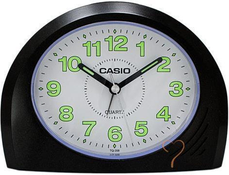 Casio Επιτραπέζιο Ρολόι με Ξυπνητήρι Μαύρο TQ-358-1EF