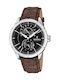 Festina Men's Watch 45mm Battery with Brown Leather Strap