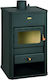 Prity S1 Metalic Soba pe lemne 10kW Negru