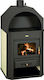 Prity W17 Metallic Wood Stove 8kW Beige