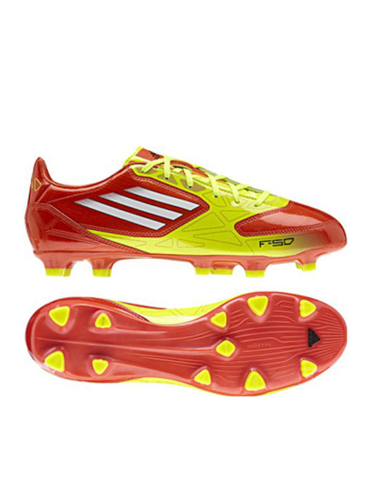 Adidas F10 TRX FG Χαμηλά Ποδοσφαιρικά Παπούτσια με Τάπες Κόκκινα