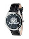 JLo 2695BKBK Watch with Black / Black Leather Strap JL-2695BKBK