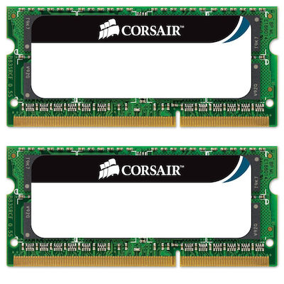 Corsair 16GB DDR3 RAM με 2 Modules (2x8GB) και Ταχύτητα 1333 για Laptop