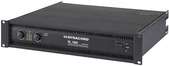 Dynacord SL-1800 Усилвател на мощност Усилвател на PA 2 канала 900W/4Ω 550W/8Ω в Черен цвят