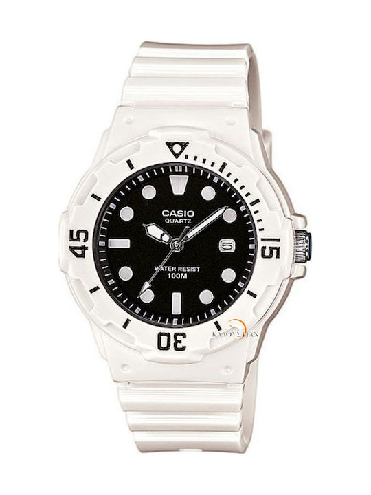Casio Sport Damen Uhr mit Weiß Kautschukarmband