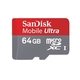 Sandisk SDSDQU 064G microSDXC 64GB Klasse 10 U1 UHS-I mit Adapter