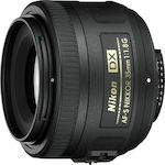 Nikon Crop Φωτογραφικός Φακός AF-S DX Nikkor 35mm f/1.8G Σταθερός για Nikon F Mount Black