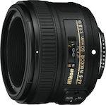 Nikon Full Frame Φωτογραφικός Φακός AF-S Nikkor 50mm f/1.8G Σταθερός για Nikon F Mount Μαύρος