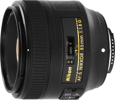 Nikon Full Frame Camera Lens AF-S NIKKOR 85mm f/1.8G Telephoto for Nikon F Mount Black