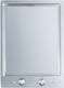 Miele Domino Εστία Grill με Πλαίσιο Αυτόνομη Inox 38x52εκ. Ασημί
