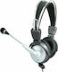 Speed CD-740MV On Ear Multimedia Headphone with Microphone 3.5mm Jack Silver