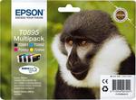 Epson T0895 4 Inkjet Printer Cartridges Multipack Yellow / Cyan / Magenta / Black (C13T08954010)