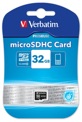 Verbatim Premium microSDHC 32GB Klasse 10 U1 Hohe Geschwindigkeit