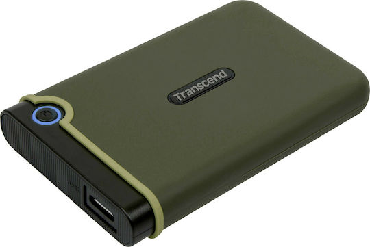 Transcend StoreJet 25M3 USB 3.0 External 2.5" HDD 1TB Military Green