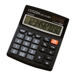 Citizen SDC810BN Taschenrechner 10 Ziffern in Schwarz Farbe