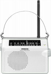 Sangean PR-D6 Portable Radio Electric / Battery White