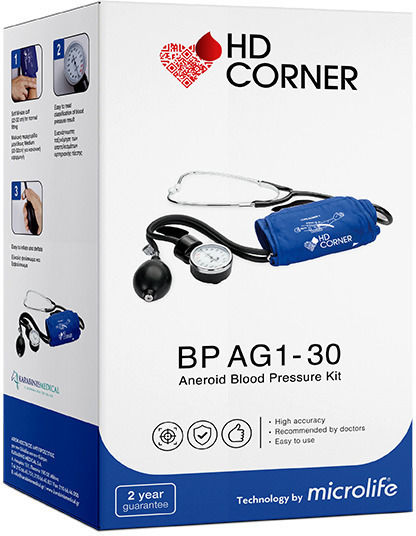 Microlife HD Corner BP-AG1-30 Analog Arm Blood Pressure Monitor Accuracy with Stethoscope BP AG1-30