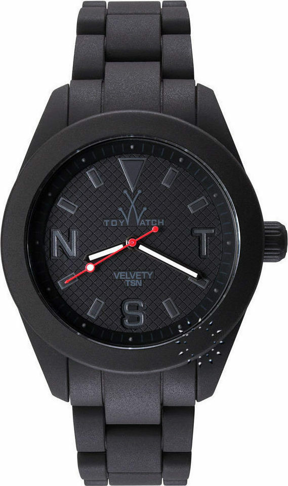 Toy Watch Velvety Collection Black Rubber Strap VV05BK Skroutz.gr