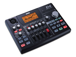 Korg D4 Multichannel Electric Portable Audio Digital Recorder with Memory Card for 72 Hours Recording