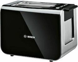 Bosch Styline Тостер Двуместен 860W Черен