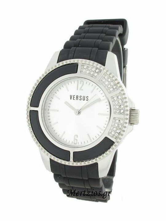 Versus by Versace 3C6430 Damen Uhr mit Schwarz Kautschukarmband