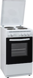 Crown Freistehend mit Emailkochfeldern White 54AM Crown Freistehend mit Emailkochfeldern White 54AM