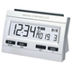 Technoline Andowl Digital LCD Tabletop Clock with Silver Alarm Clock