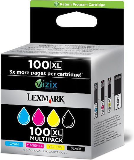 Lexmark Original Pack of InkJet Printer Inks Multiple (Color) (14N1921E)