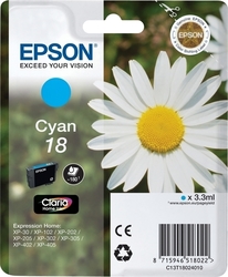 Epson 18 Original InkJet Printer Ink Cyan (C13T18024010 C13T18024012)