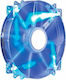 CoolerMaster R4-LUS-07AB-GP Case Fan 200mm (700rpm / 110cfm) με Μπλε Φωτισμό και Σύνδεση 3-Pin / 4-Pin Molex Μπλε