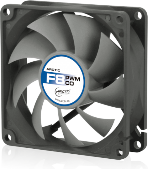 Arctic F8 PWM 80mm 4-Pin Case Fan Gray