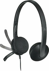 Logitech H340 On Ear Multimedia Ακουστικά με μικροφωνο και σύνδεση USB
