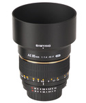 Samyang Full Frame Camera Lens 85mm f/1.4 IF UMC Asph (AE) Telephoto for Nikon F Mount Black