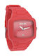 Nixon Watch Chronograph Battery with Red Rubber Strap A139-1685