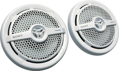 Sony Waterproof Marine Speaker Set 6" with 45W RMS White