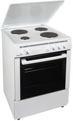 Carad Freistehend mit Emailkochfeldern White ESW3408