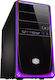 CoolerMaster Elite 344 USB3 Мини кула Компютърна кутия Лилав