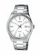 Casio Men's Watch 38.5mm Battery with Silver Metal Bracelet
