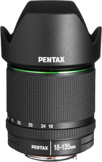 Pentax Crop Φωτογραφικός Φακός SMC DA 18-135mm F/3.5-5.6 ED AL (IF) DC WR Standard Zoom για Pentax K Mount Μαύρος
